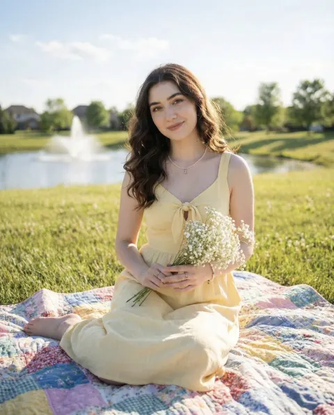 Sunny Picnic Portrait