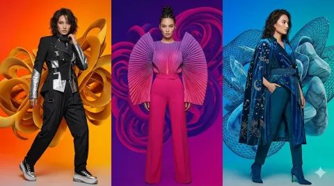 Stylish Japanese Fashion Triptych Promo