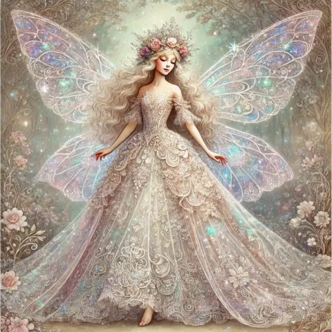 Fairy Princess in Magical Woodland Setting