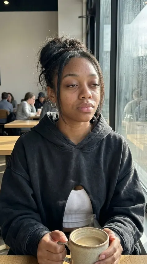 Morning Cafe Candid Shot