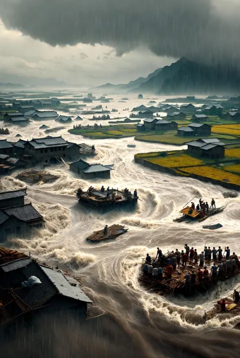 1887 Yellow River Flood Epic