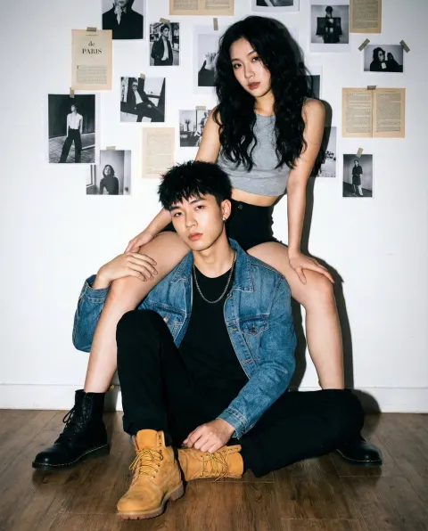 Edgy Couple Fashion Flash
