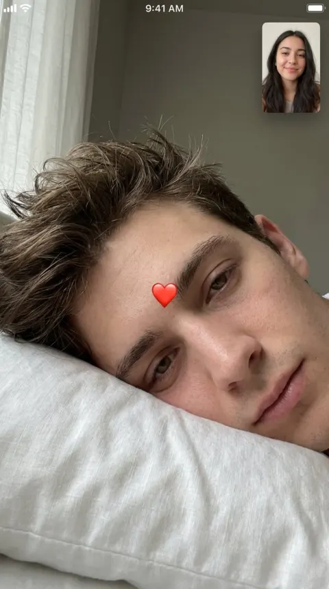 Intimate Bedtime FaceTime Call