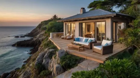 Breathtaking Coastal Retreat Overlooking Vast Ocean