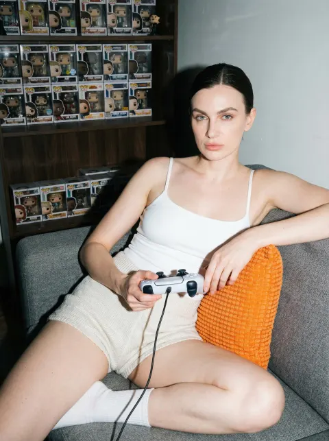 Gamer Girl Flash Portrait