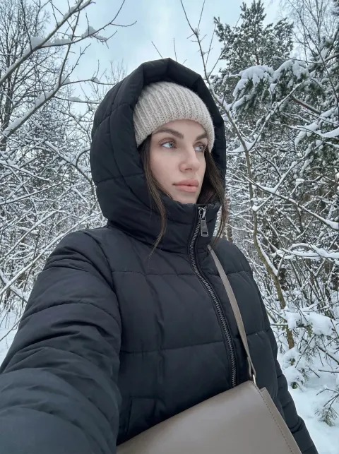 Winter Forest Cold Tone Portrait