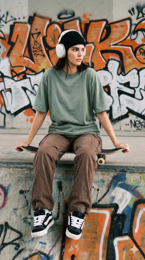 Cool Skater Girl Street Style