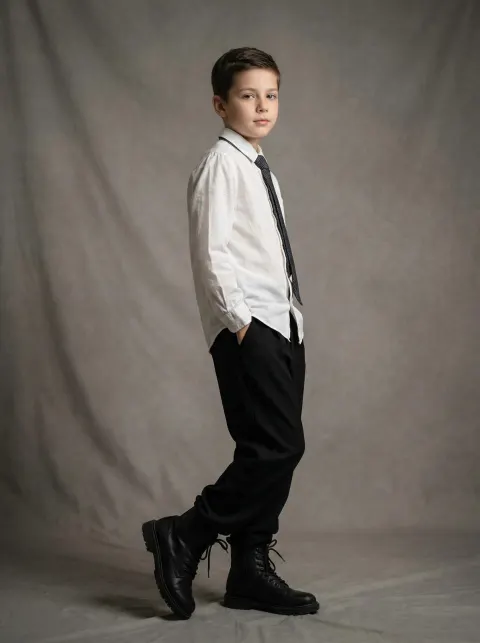Classic Boy Studio Portrait