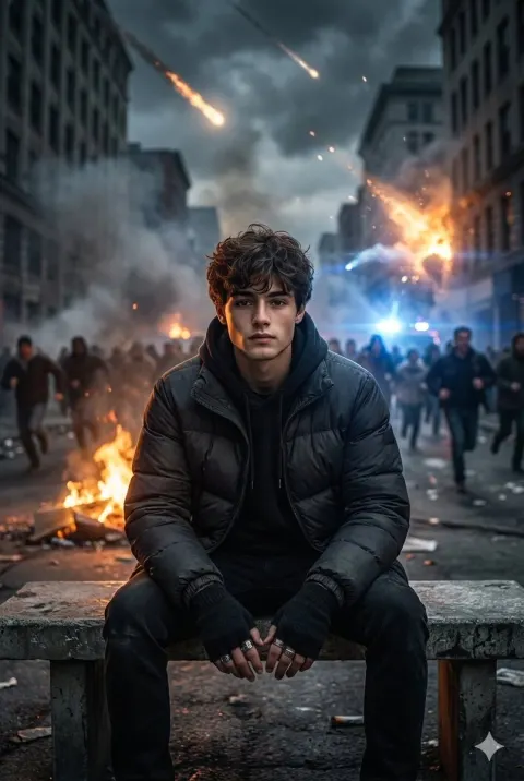 Rebel in a Fiery Urban Apocalypse