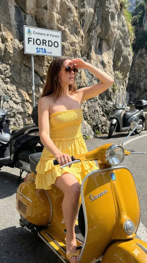 Amalfi Coast Scooter Summer Vibes