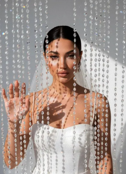 Crystal Veil Bridal Portrait