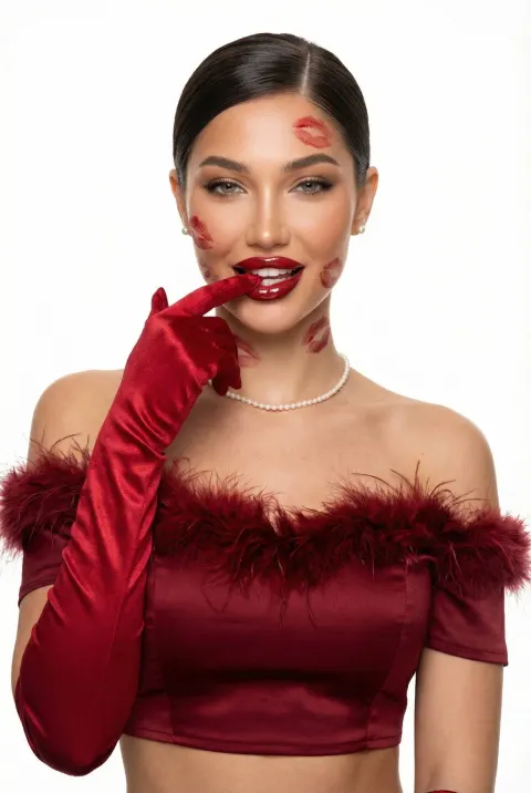 Valentine's Crimson Beauty Portrait