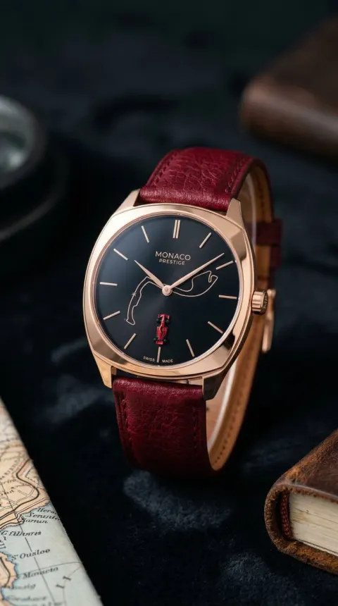 Monaco Rose Gold Luxury Watch
