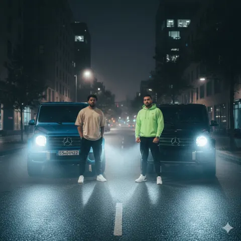 Night Street G-Wagon Duo Portrait