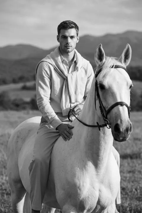 Equestrian Elegance in Monochrome