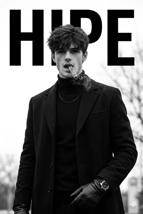 Cinematic Monochrome Fashion Portrait