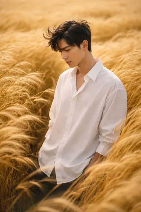 Golden Wheat Editorial Portrait