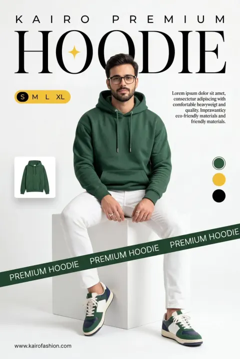Forest Green Premium Hoodie Campaign