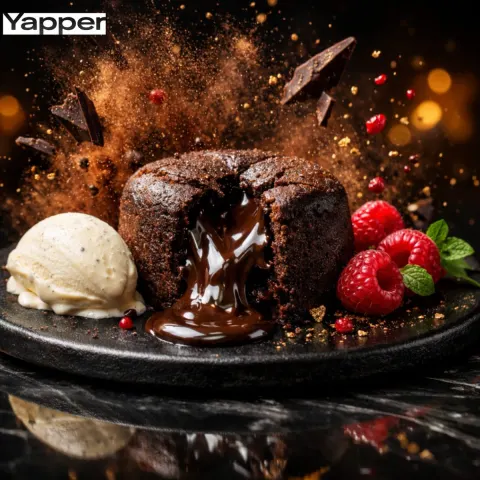 Molten Lava Cake Chocolate Burst