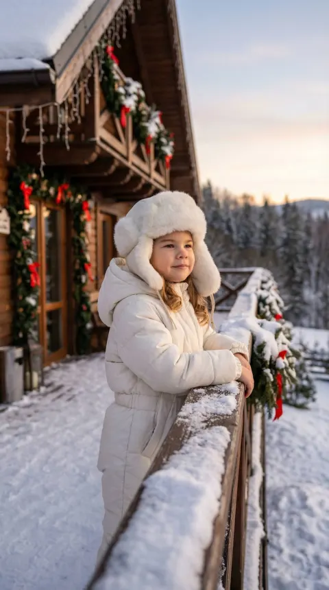 Cinematic Winter Girl Portrait