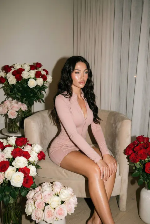 Floral Luxury Editorial Portrait