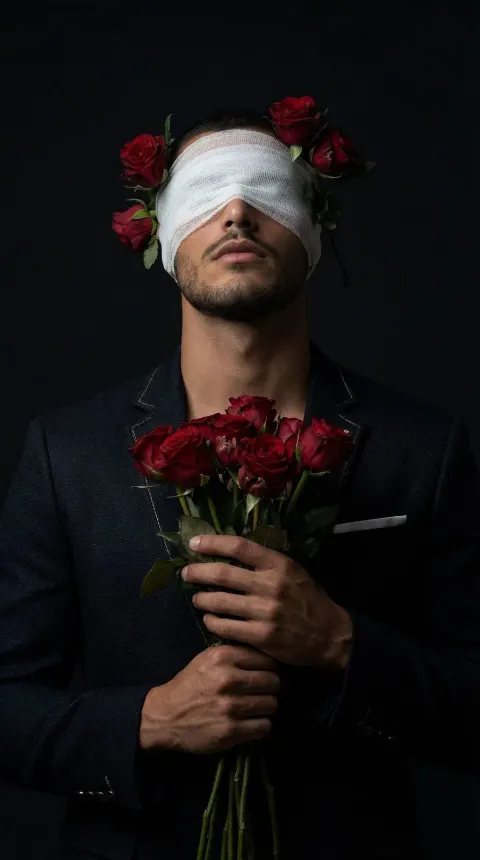 Blindfolded Rose Offering