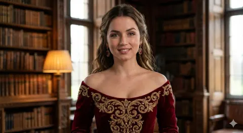 Ana de Armas Royal Gown Portraits