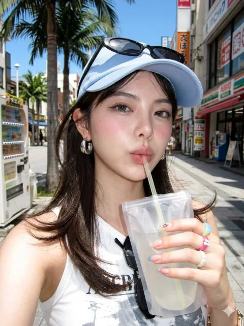 Early 2000s Digicam Street Selfie