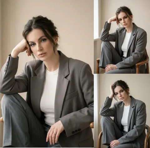Minimalist Indoor Portrait Photography