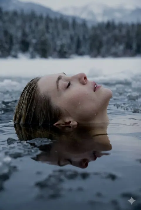 Ethereal Ice Lake Portrait