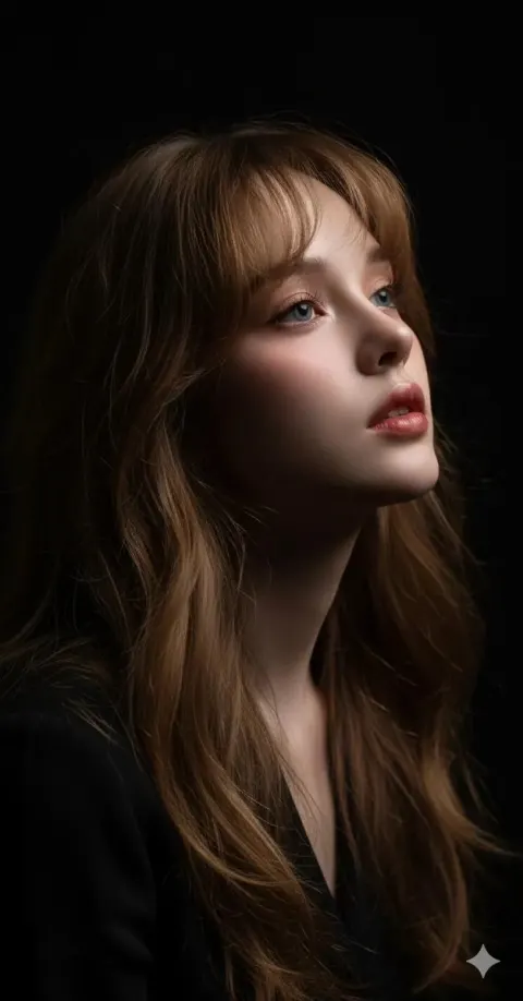 Melancholic Beauty in Dramatic Light