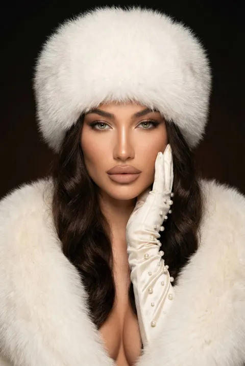Luxury Fur Fashion Portrait