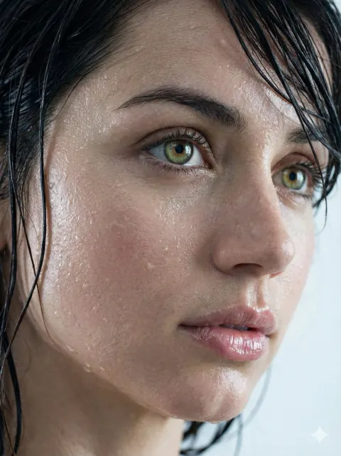 Hyper-Realistic Skin Texture Portrait