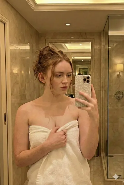 Morning Bathroom Mirror Selfie