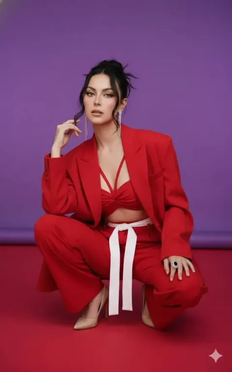 Scarlet Red Power Look
