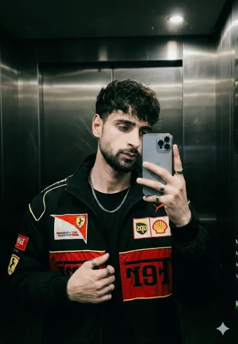 Cinematic Elevator Selfie Racing Jacket