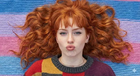 Ginger Hair Knit Dream Portrait