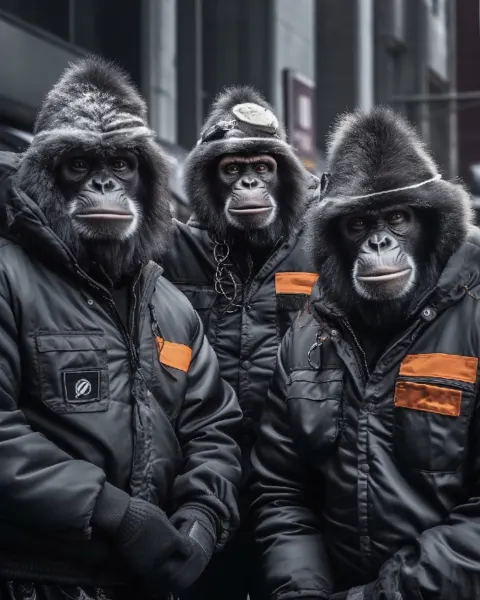 Gang of gorilla bank robber’s