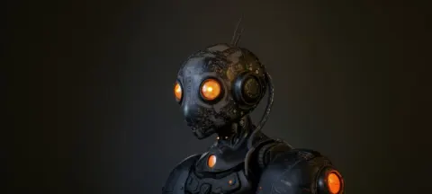 Robot Head with Circuit Design