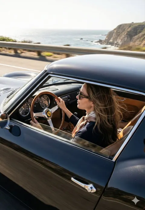 Vintage Car Coastal Cruise
