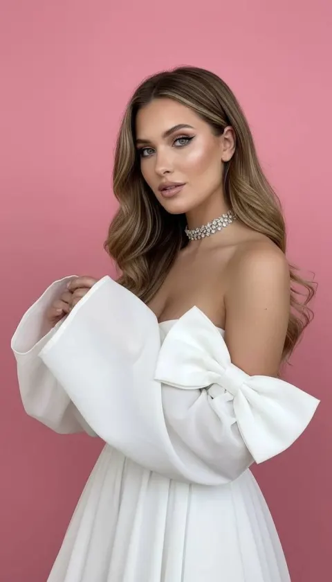 Glamorous Pink Fashion Portrait