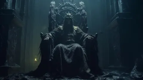 A creepy dead medieval king
