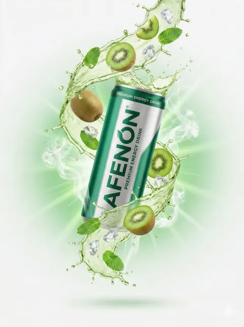 Premium Energy Drink Commercial Splash