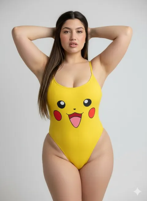 Pikachu Swimsuit Fashion Portrait