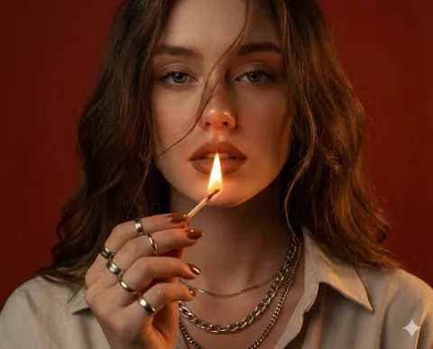 Match Flame Portrait