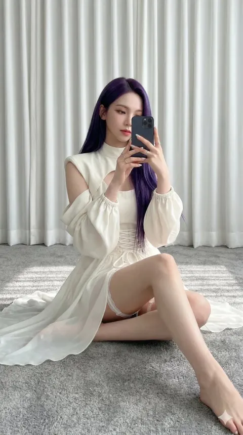 Karina Purple Elegance Portrait