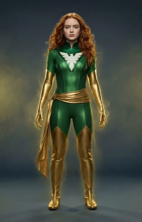 Sadie Sink as Jean Grey Costume Evolution