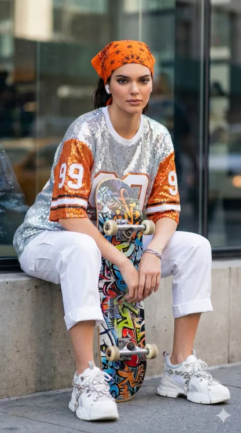 Street Skater Girl Portrait