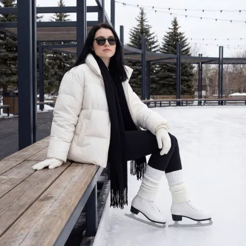 Ice Rink Winter Chic Style