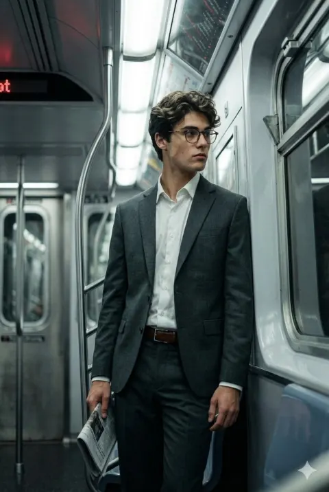 Subway Commuter Portrait